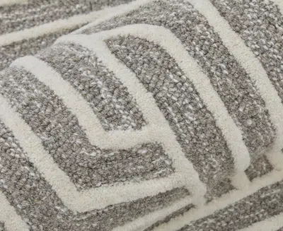 Feizy Lytton T8010 5'x8' Area Rug In Neutral