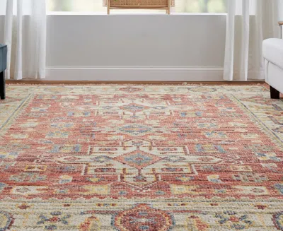 Feizy Fillmore 69ckf 5'x8' Area Rug In Red