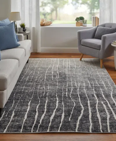 Feizy Kano 39lif 2'2"x3' Area Rug In Gray