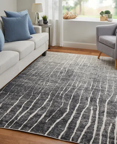 Feizy Kano 39lif 2'2"x3' Area Rug In Gray