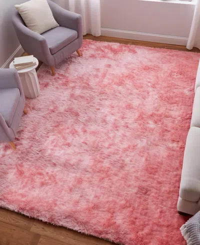 Feizy Indochine 4550f 7'6"x9'6" Area Rug In Pink