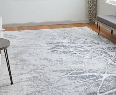 Feizy Astra 39l5f 6'7"x9'6" Area Rug In Gray