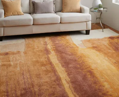 Feizy Anya 8921f 8'x10' Area Rug In Brown
