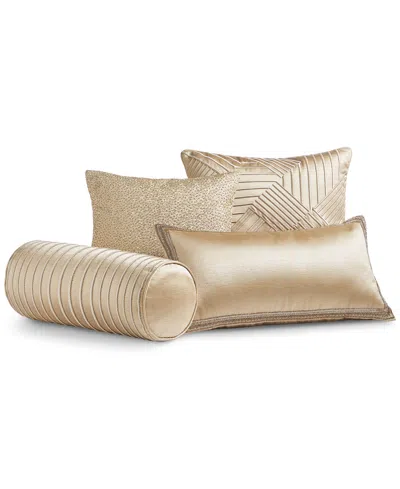 Hotel Collection Last Act!  Glint Bolster Decorative Pillow, 8" X 20", Exclusively At Macy's In Gold