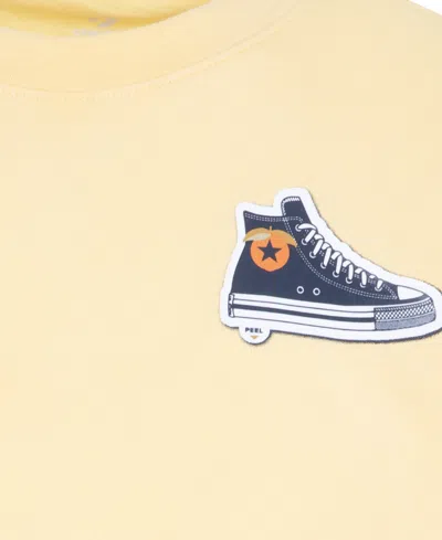 Converse Big Boys Fresh Chuck Patch T-shirt In Yellow