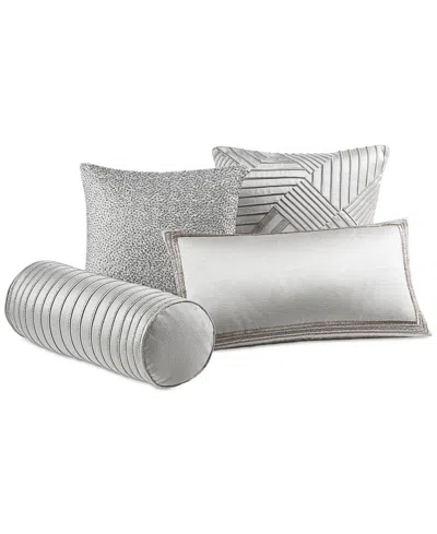 Hotel Collection Last Act!  Glint Decorative Pillow, 18" X 18", Exclusively At Macy's In Gray