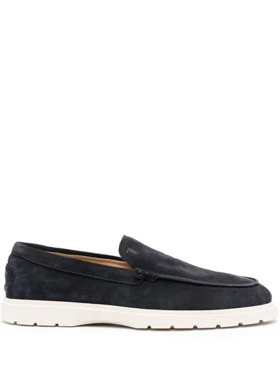 Tod's Mens Tods Ibrido Almond-toe Suede Loafers