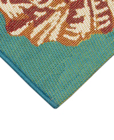 Liora Manne Marina Starfish Song 4'10"x7'6" Area Rug In Green