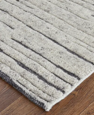 Feizy Broadfield T6037 5'6"x8'6" Area Rug In Gray