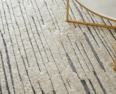 Feizy Broadfield T6037 5'6"x8'6" Area Rug In Gray