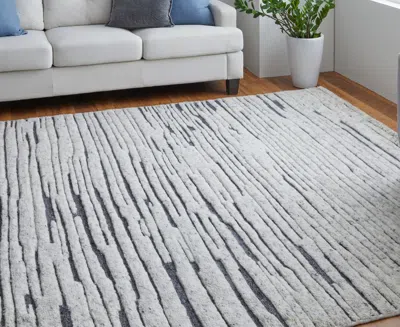 Feizy Broadfield T6037 5'6"x8'6" Area Rug In Gray