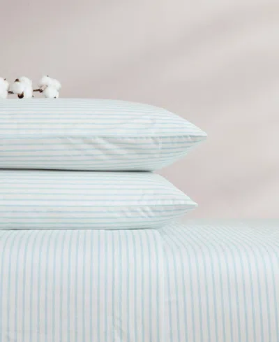 Tommy Bahama Home Cotton Percale 4 Piece Sheet Set, Queen