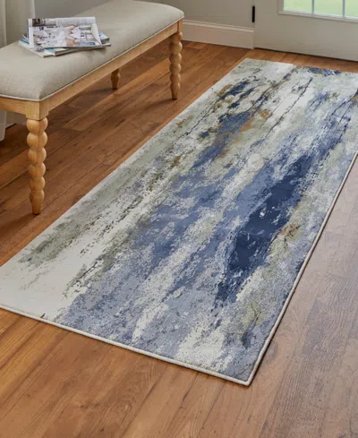 Feizy Clio 39k1f 2'9"x7'10" Runner Area Rug In Blue