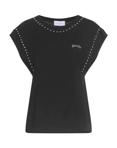 Gaelle Paris Gaëlle Paris Woman T-shirt Black Size 2 Cotton In Black