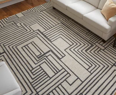 Feizy Gansett T8011 5'x8' Area Rug In Neutral