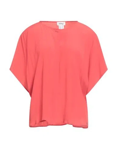 Ottod'ame Woman Shirt Coral Size 6 Acetate, Silk In Pink