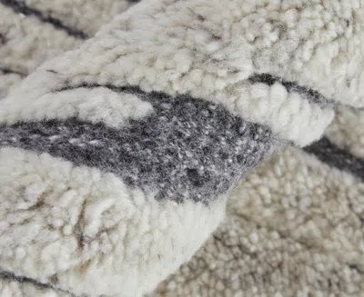 Feizy Broadfield T6037 3'6"x5'6" Area Rug In Gray