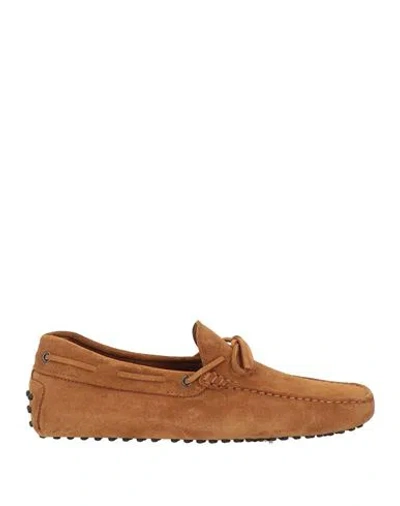 Tod's Man Loafers Brown Size 9 Leather