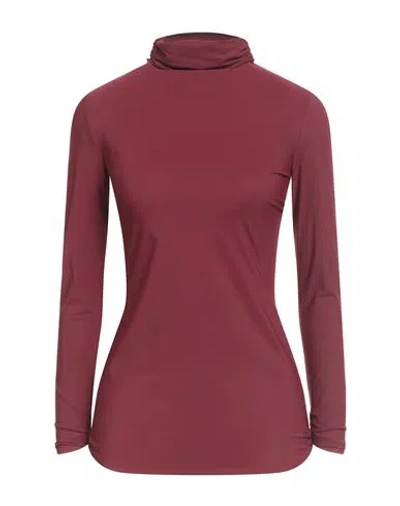 Chiara Boni La Petite Robe Woman T-shirt Burgundy Size 8 Polyamide, Elastane