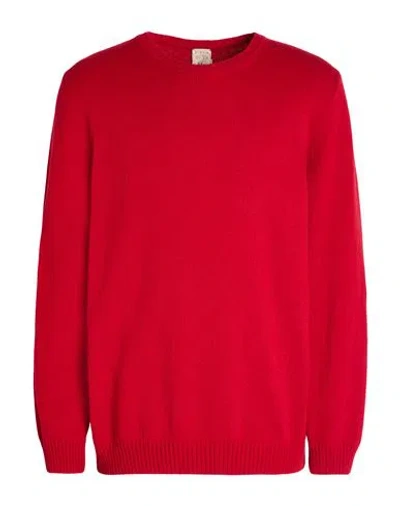 H953 Man Sweater Red Size 46 Merino Wool