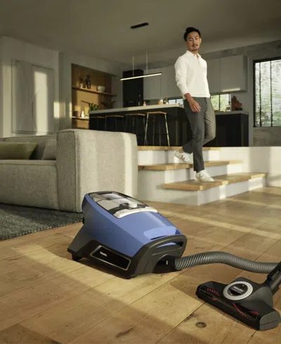 Miele Blizzard Cx1 Turbo Team Bagless Canister Vacuum In Black