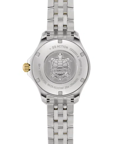 Certina Women's Swiss Ds Action Diamond Accent Two-tone Stainless Steel Bracelet Watch 34mm