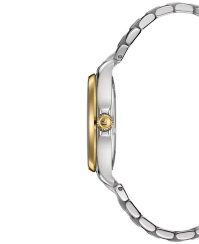 Certina Women's Swiss Ds Action Diamond Accent Two-tone Stainless Steel Bracelet Watch 34mm