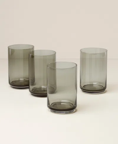 Lenox Tuscany Classics Stackable Cooler Glasses, Set Of 4 In Black