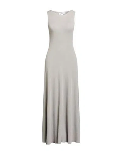 Fabiana Filippi Woman Midi Dress Light Grey Size 6 Cotton