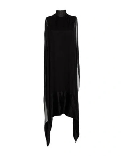 Alainpaul Woman Midi Dress Black Size M Silk