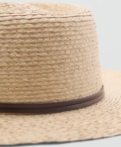 Mango Straw Sun Hat In Brown