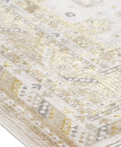 Feizy Aura 3738f 3'11"x6' Area Rug In Gold