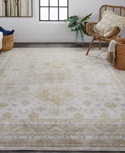 Feizy Aura 3738f 3'11"x6' Area Rug In Gold