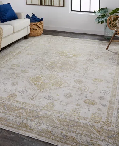 Feizy Aura 3738f 3'11"x6' Area Rug In Gold