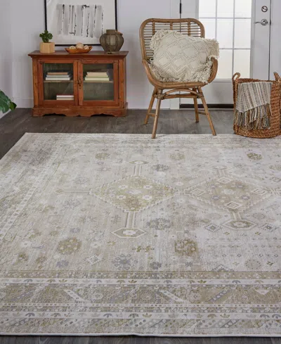 Feizy Aura 3738f 3'11"x6' Area Rug In Gold