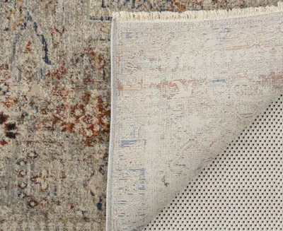 Feizy Kaia 39gjf 2'6"x10' Runner Area Rug In Gray