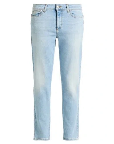Ermanno Firenze Woman Jeans Blue Size 6 Cotton, Elastane In Blue