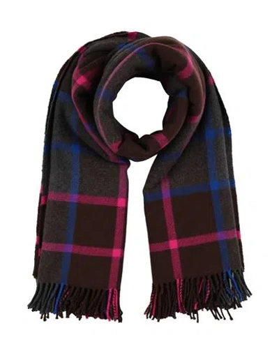Etro Woman Scarf Brown Size - Virgin Wool