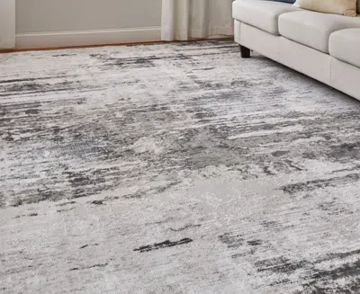 Feizy Prasad 39n9f 2'10"x7'10" Runner Area Rug In Gray