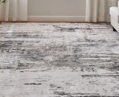 Feizy Prasad 39n9f 2'10"x7'10" Runner Area Rug In Gray
