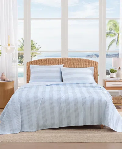 Tommy Bahama Home Cotton Percale 4 Piece Sheet Set, Queen