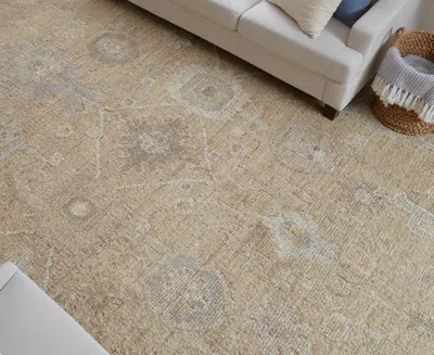Feizy Grafton 69f8f 2'x3' Area Rug In Neutral