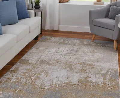 Feizy Aura 39lnf 5'x8' Area Rug In Brown