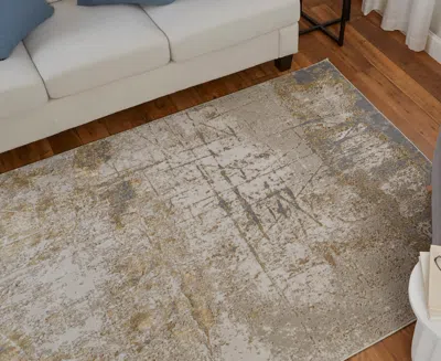 Feizy Aura 39lnf 5'x8' Area Rug In Brown