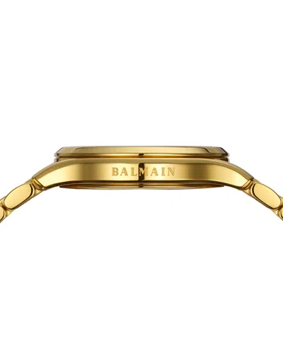 Balmain Women's Swiss Beleganza Diamond (1/20 Ct. T.w.) Gold Pvd Stainless Steel Bracelet Watch 28mm