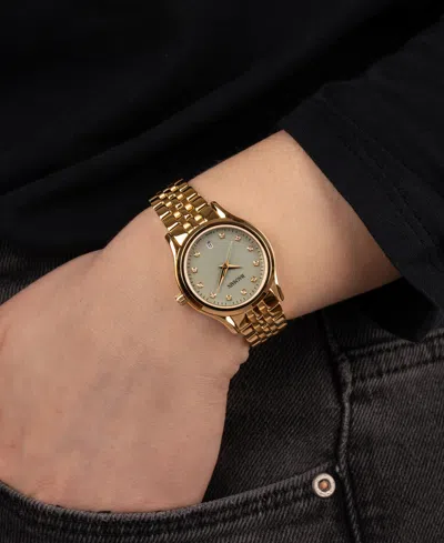 Balmain Women's Swiss Beleganza Diamond (1/20 Ct. T.w.) Gold Pvd Stainless Steel Bracelet Watch 28mm