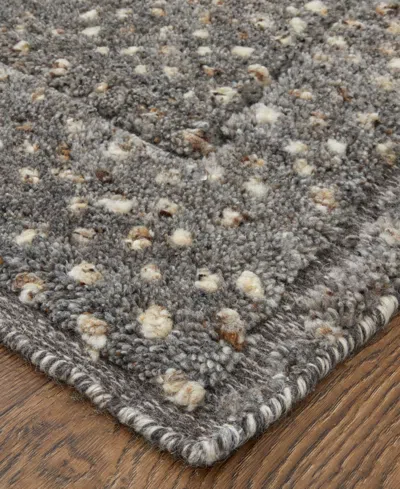 Feizy Dering T6042 8'x10' Area Rug In Gray