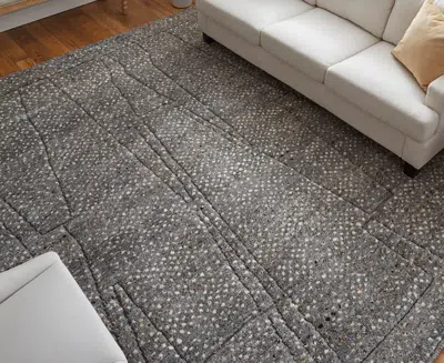 Feizy Dering T6042 8'x10' Area Rug In Gray