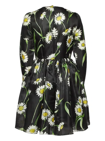 Pre-owned Dolce & Gabbana Floral-print Silk Dress