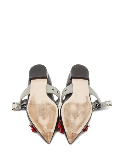 Pre-owned Miu Miu Bow Buckle Pumps